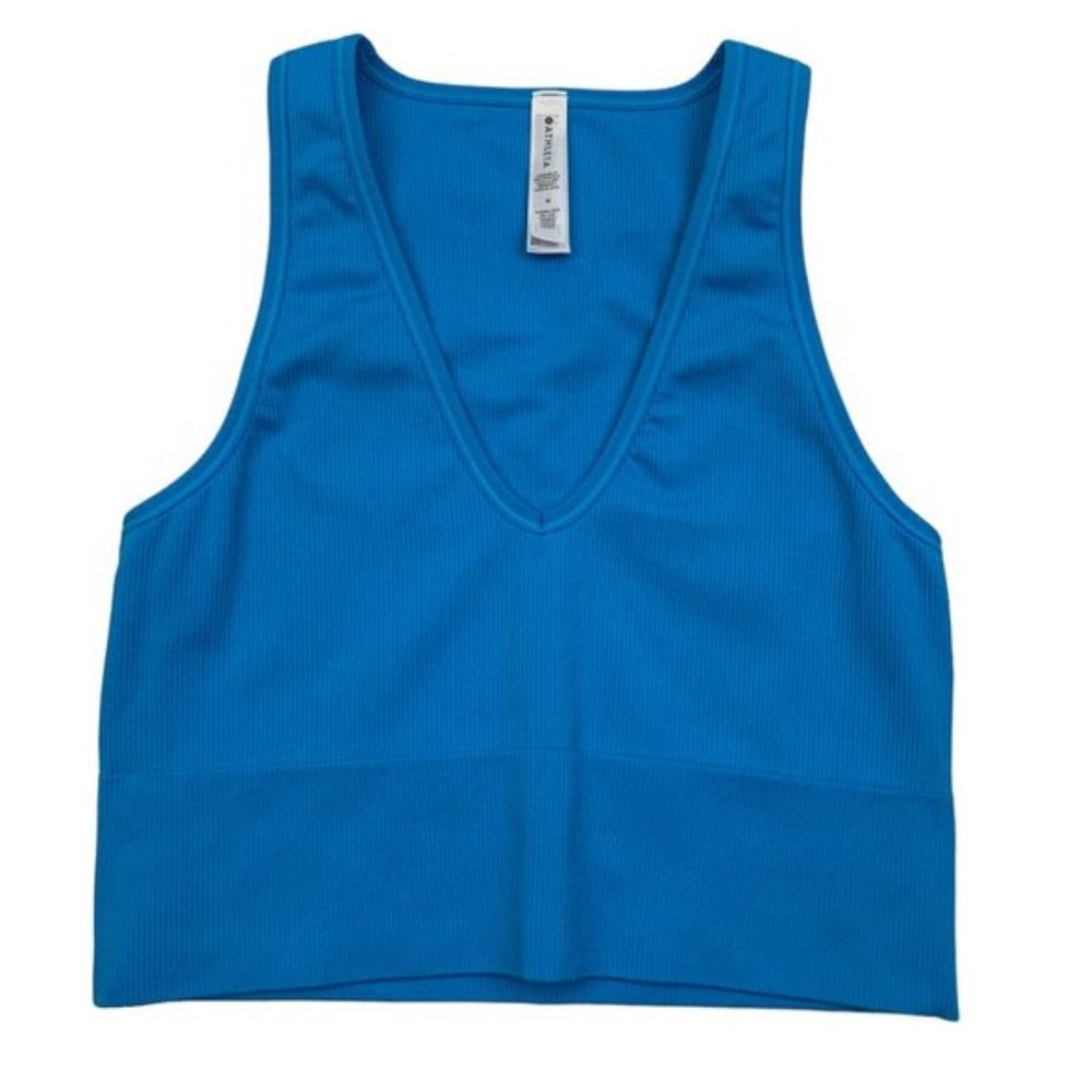 Athleta Aurora Seamless Crop Rib Tank - Size S